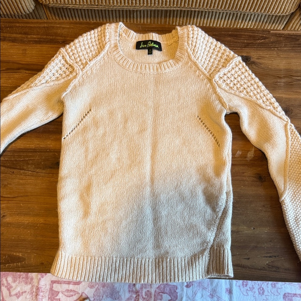Sam Edelman Cream Knit Sweater